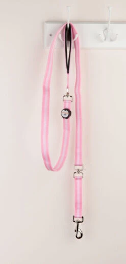 Nite Beams Flashing LED Dog Lead Pink Medium/Large 2.5cm X 180cm 5 Nite Beams Flashing LED Dog Lead Pink Medium/Large 2.5cm X 180cm -PetJoy Shop pllp01r 1