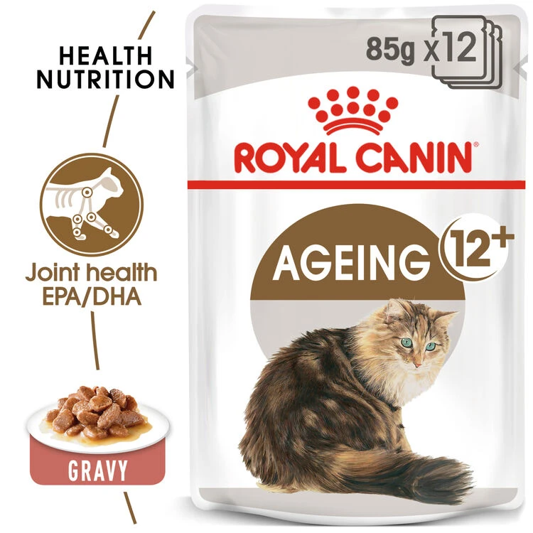ROYAL CANIN® Ageing 12+ In Gravy Senior Wet Cat Food 4 ROYAL CANIN® Ageing 12+ In Gravy Senior Wet Cat Food - Image 2