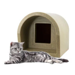Mr Snugs Katden Cat Kennel & Self Heating Pet Pad - Stone 16 Mr Snugs Katden Cat Kennel & Self Heating Pet Pad - Stone -PetJoy Shop sand katden 2 4