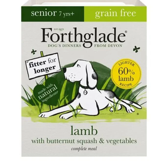 18 X Forthglade Grain Free Lamb Butternut Squash & Vegetables Complete Senior Wet Dog Food 395g 3 18 X Forthglade Grain Free Lamb Butternut Squash & Vegetables Complete Senior Wet Dog Food 395g