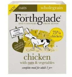 18 X Forthglade Wholegrain Chicken With Oats & Vegeteables Wet Dog Food 395g