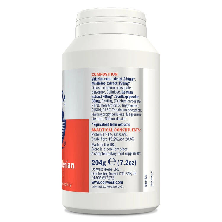 Dorwest Scullcap & Valerian Tablets For Pets 12 Dorwest Scullcap & Valerian Tablets For Pets - Image 10