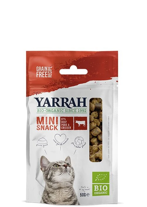 10 X Yarrah Organic Cat Bio Snack 97% Meat 50g 3 10 X Yarrah Organic Cat Bio Snack 97% Meat 50g