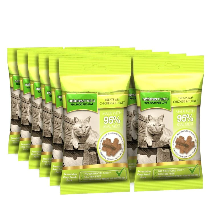 Natures Menu Real Meat Chicken & Turkey Cat Treats 4 Natures Menu Real Meat Chicken & Turkey Cat Treats - Image 2