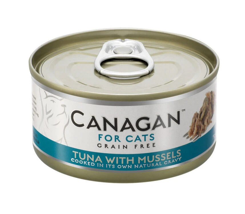 12 X 75g Canagan Tuna With Mussels Grain-Free Cat Food 3 12 X 75g Canagan Tuna With Mussels Grain-Free Cat Food