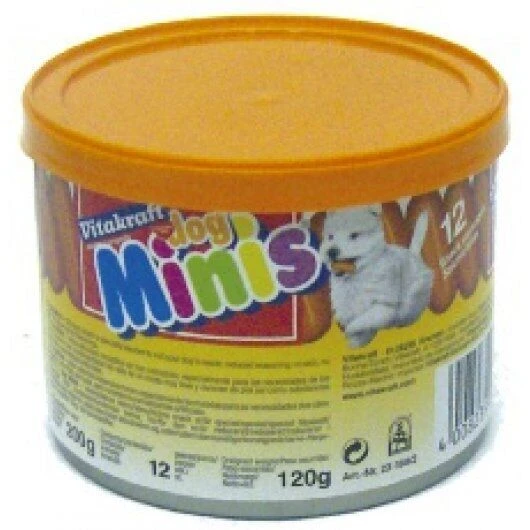 24 X Vitakraft Dog Minis Sausage Treats 120g 3 24 X Vitakraft Dog Minis Sausage Treats 120g