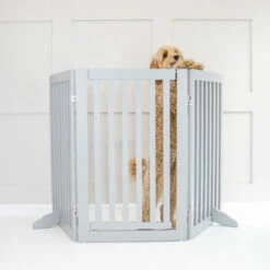 Lords & Labradors Grey Wooden Dog Gate