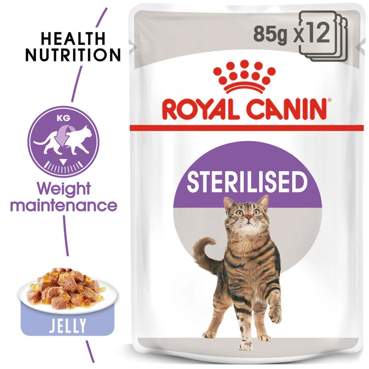 ROYAL CANIN® Sterilised In Jelly Adult Wet Cat Food 4 ROYAL CANIN® Sterilised In Jelly Adult Wet Cat Food - Image 2